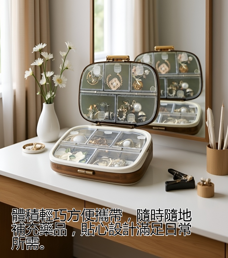 三重密封防潮分裝藥盒外觀展示