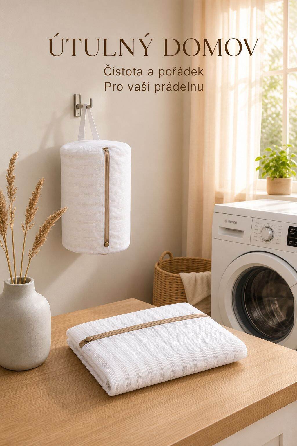 Snadné použití síťovaného pracího sáčku