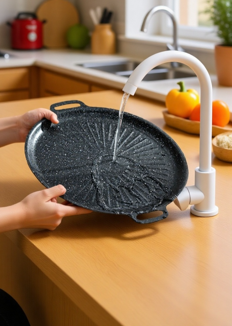 오븐에 들어가는 마이판 석판 베이킹 팬