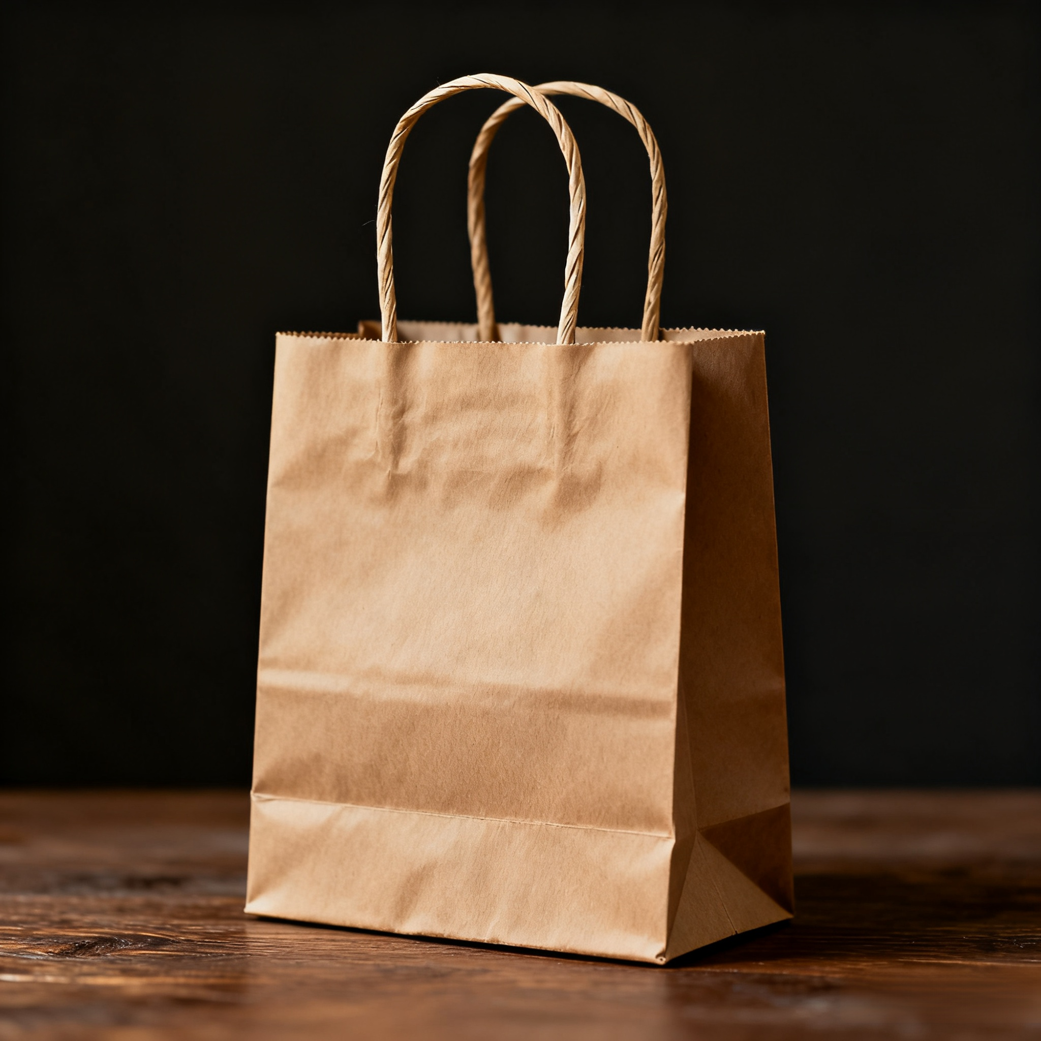 Stabile Kraftpapiertüten als Geschenkverpackung