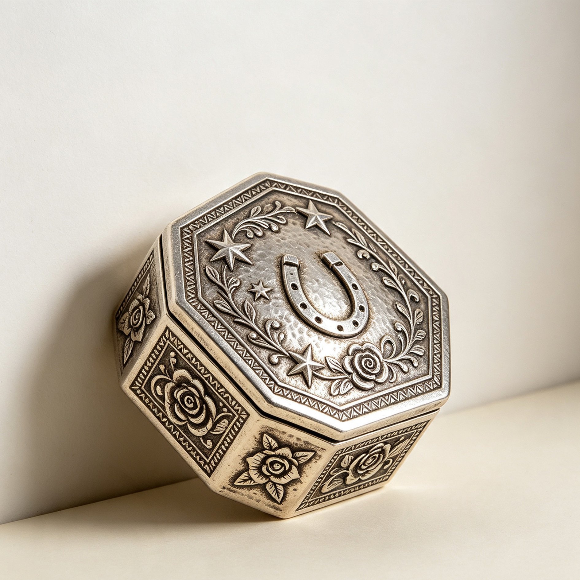 Starry Silver Jewelry Box