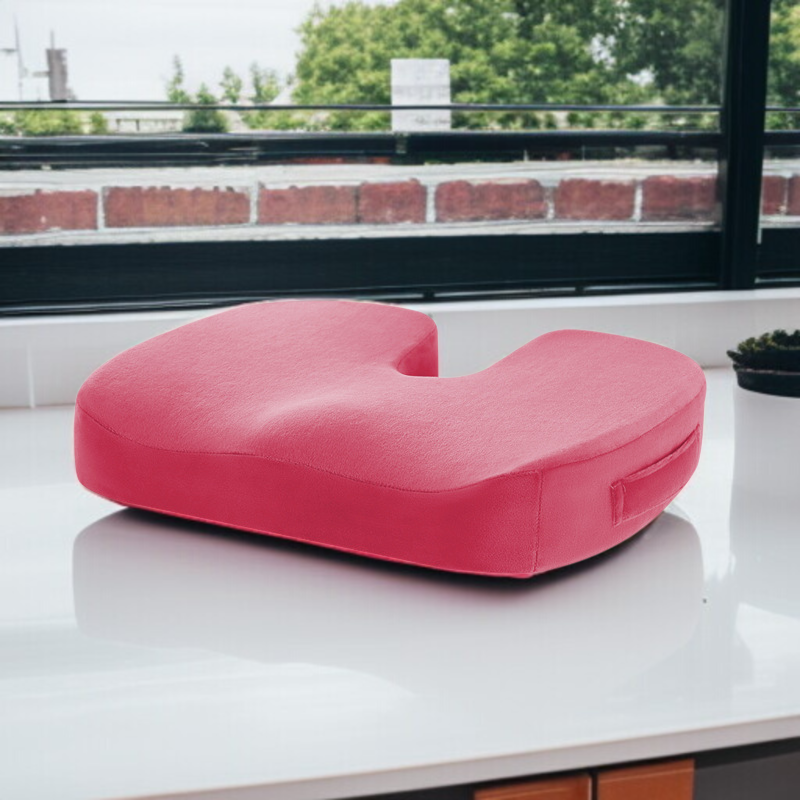 クッション - オフィスチェア、ゲーム、旅行用メモリーフォームシートクッション、シートクッションオフィス座り椅子スツール学生クッション低反発シートクッション通気性おならクッション