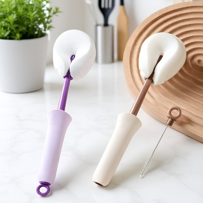 Soft sponge head for gentle and effective cleaning