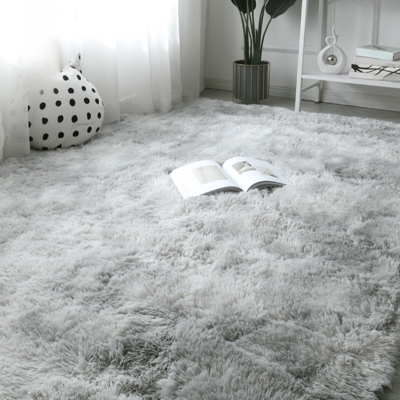 Tapis/Couverture minimaliste scandinave à longs poils