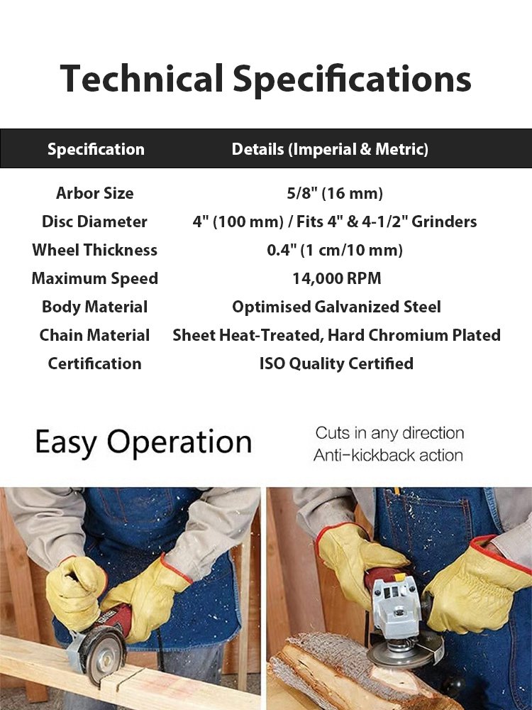 Black Diamond Angle Grinder High-Speed Cutting Disc