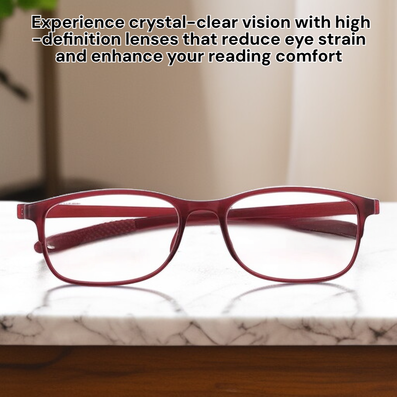 Foldable Ultra-Durable HD Reading Glasses with Blue Light Protection for Adults
