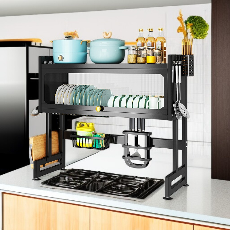 ステンレス製食器乾燥ラック キッチン用多機能収納棚