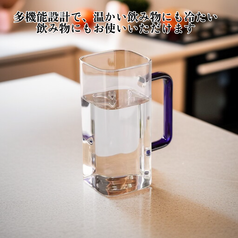 家庭用透明多機能ガラス水カップ