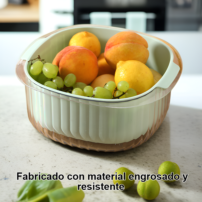 Lavabo de verduras engrosado de doble capa