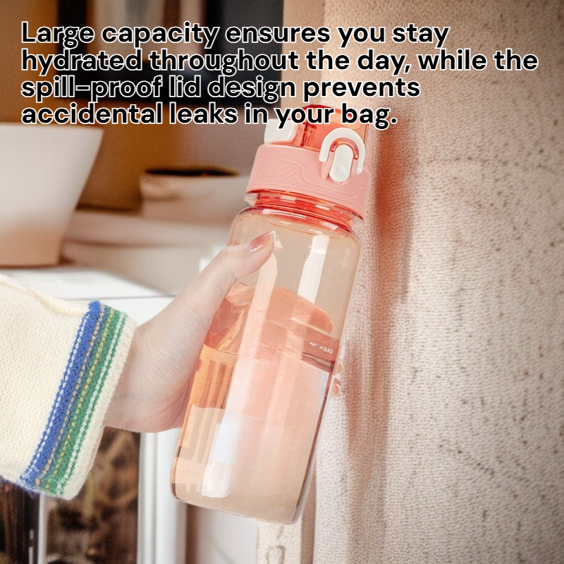 Cute Space Style Sports Water Cup for Girls Portable Summer Student Bottle