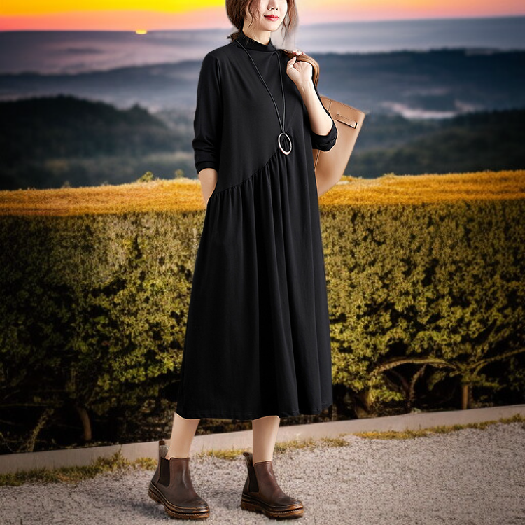 春夏秋にぴったりな文学的コットンドレス