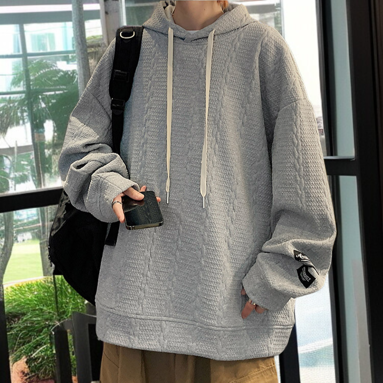 フード付きスウェットシャツメンズ春ルーズカジュアル長袖トレンディブランドオーバーサイズ秋カップルコート