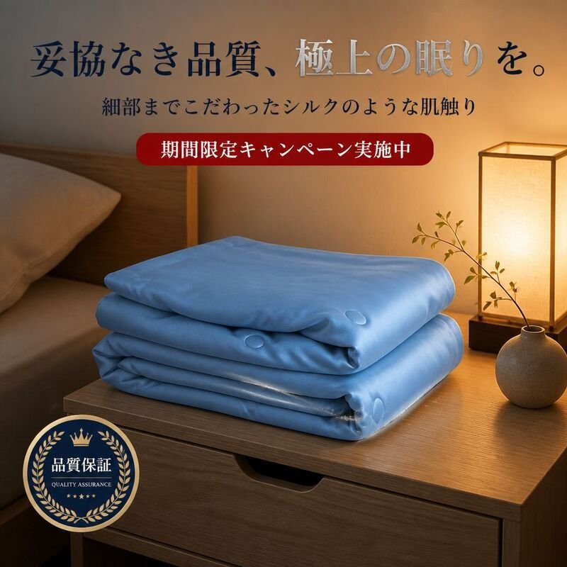 ひんやり通気エアコン布団 夏用純綿掛け布団