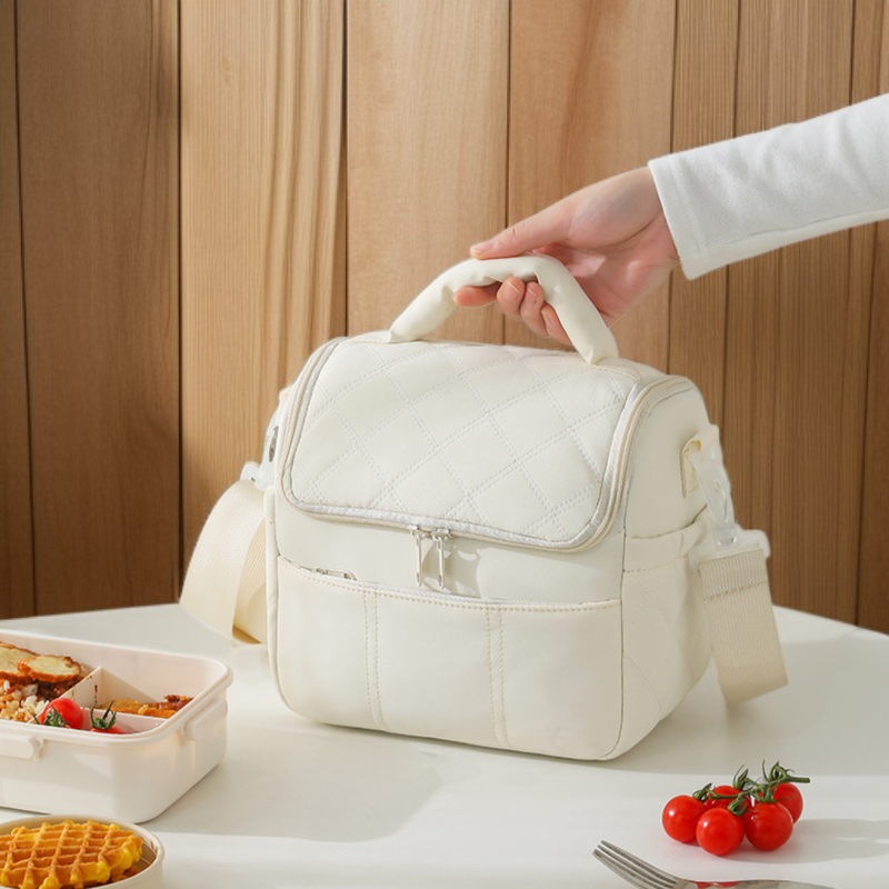 Caja de almuerzo portátil con aislamiento térmico para trabajadores de oficina