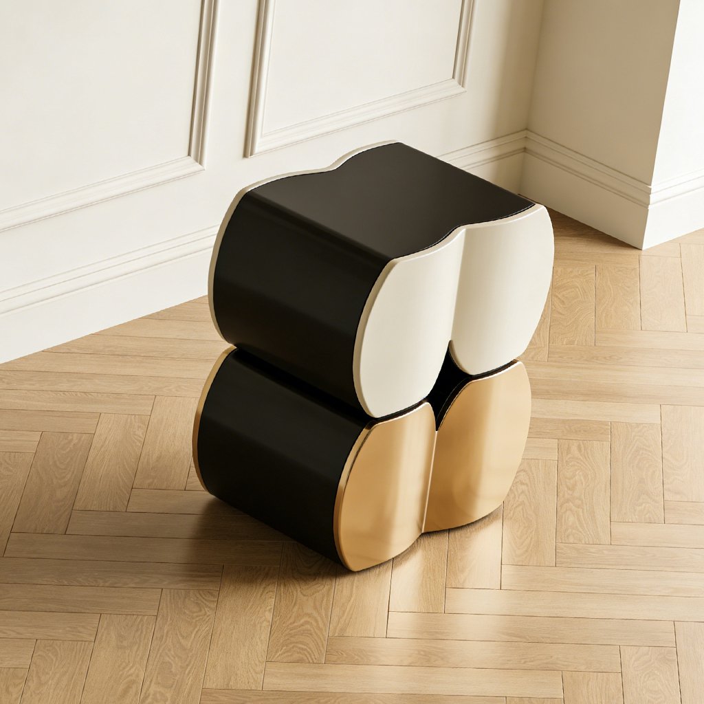 Mesita de noche multifuncional con almacenamiento