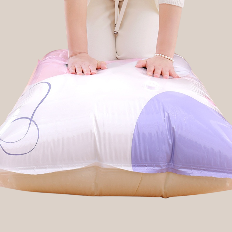 Three-dimensional No-pump Vacuum Compression Bag