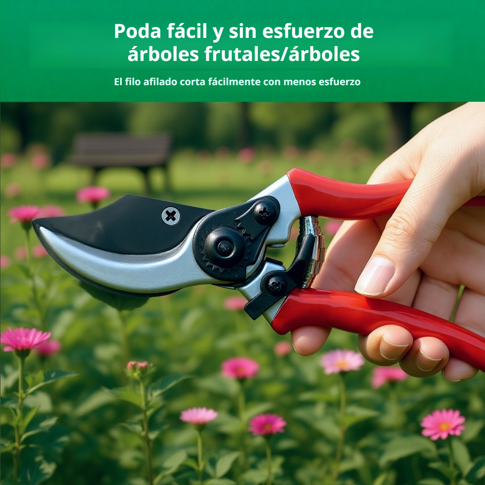 Tijeras de podar resistentes para poda precisa