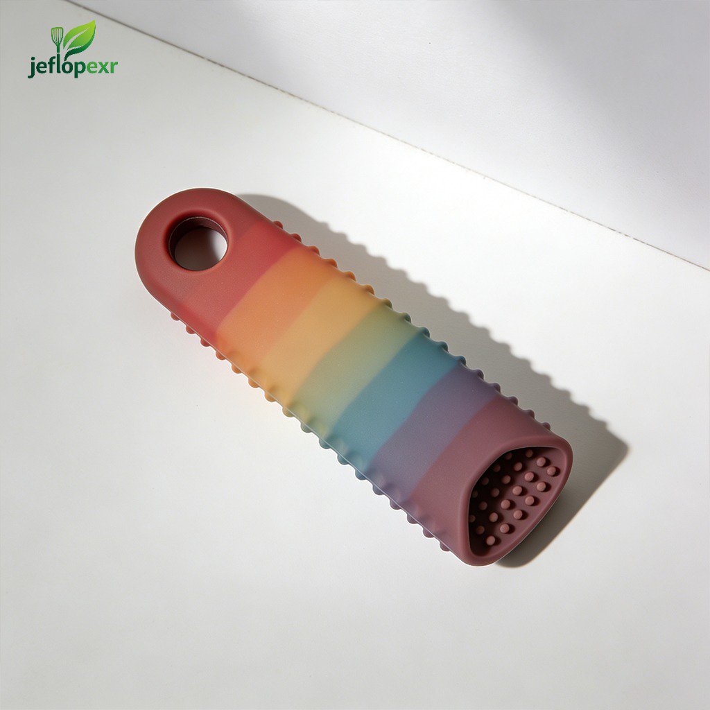 Fundas aislantes térmicas de silicona de grado alimenticio para asas de ollas (paquete de 10)