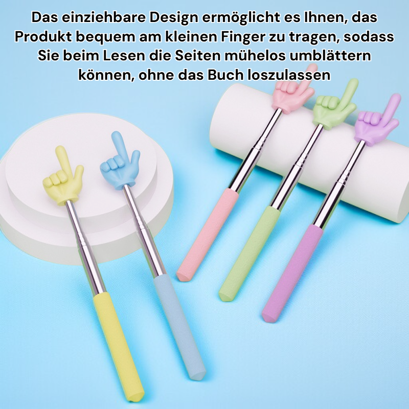 Einziehbares Lesen mit dem kleinen Finger