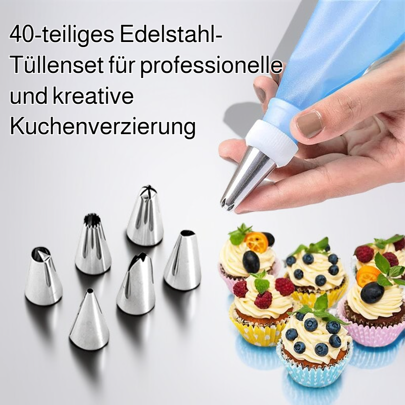 Edelstahl Spritztüllen Set Backwerkzeug Set