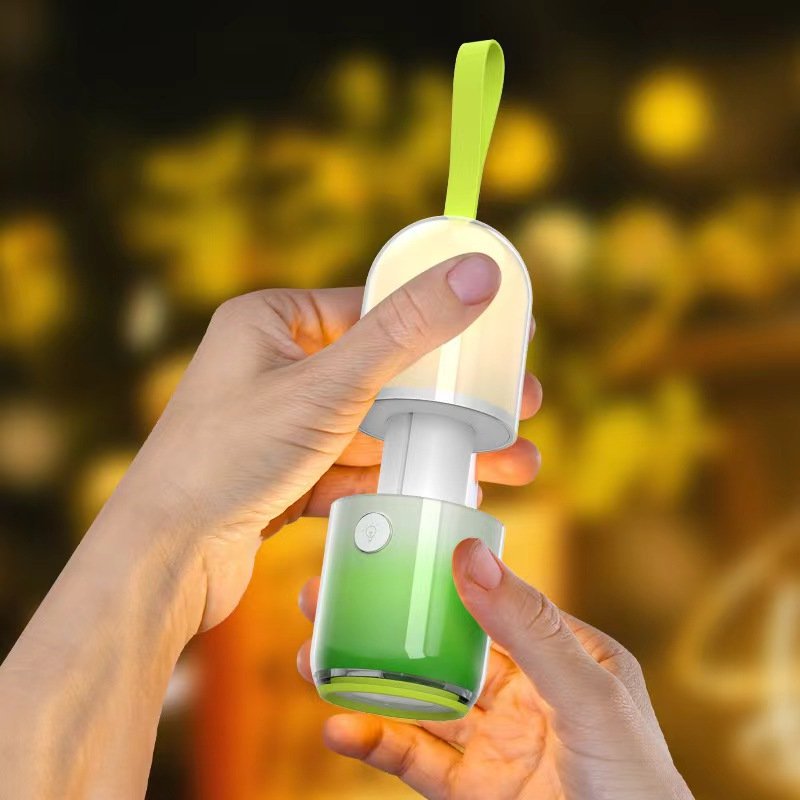 Portable Rechargeable Flashlight Camping Night Light with Long Battery Life