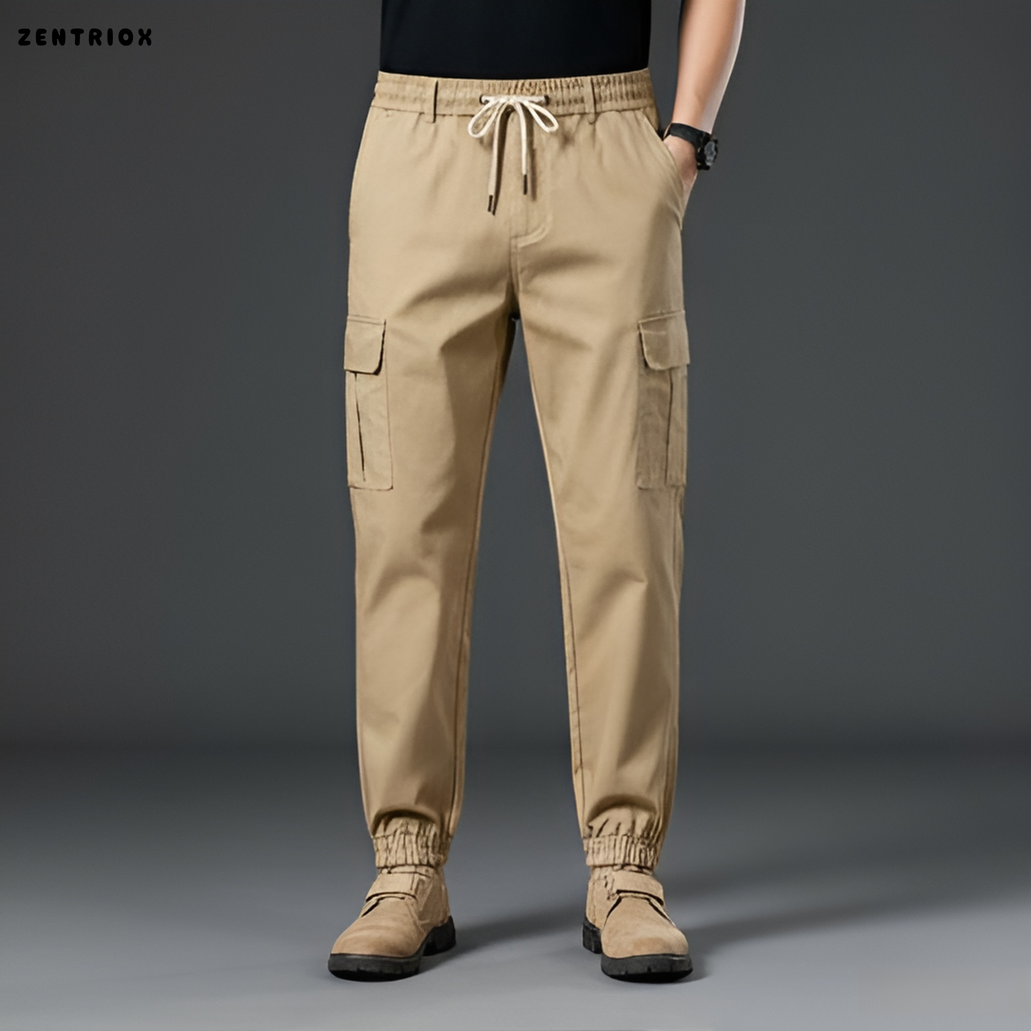 캐주얼 팬츠 미니멀리스트 멀티포켓 믹스앤매치 워크웨어 스타일 A라인 청바지