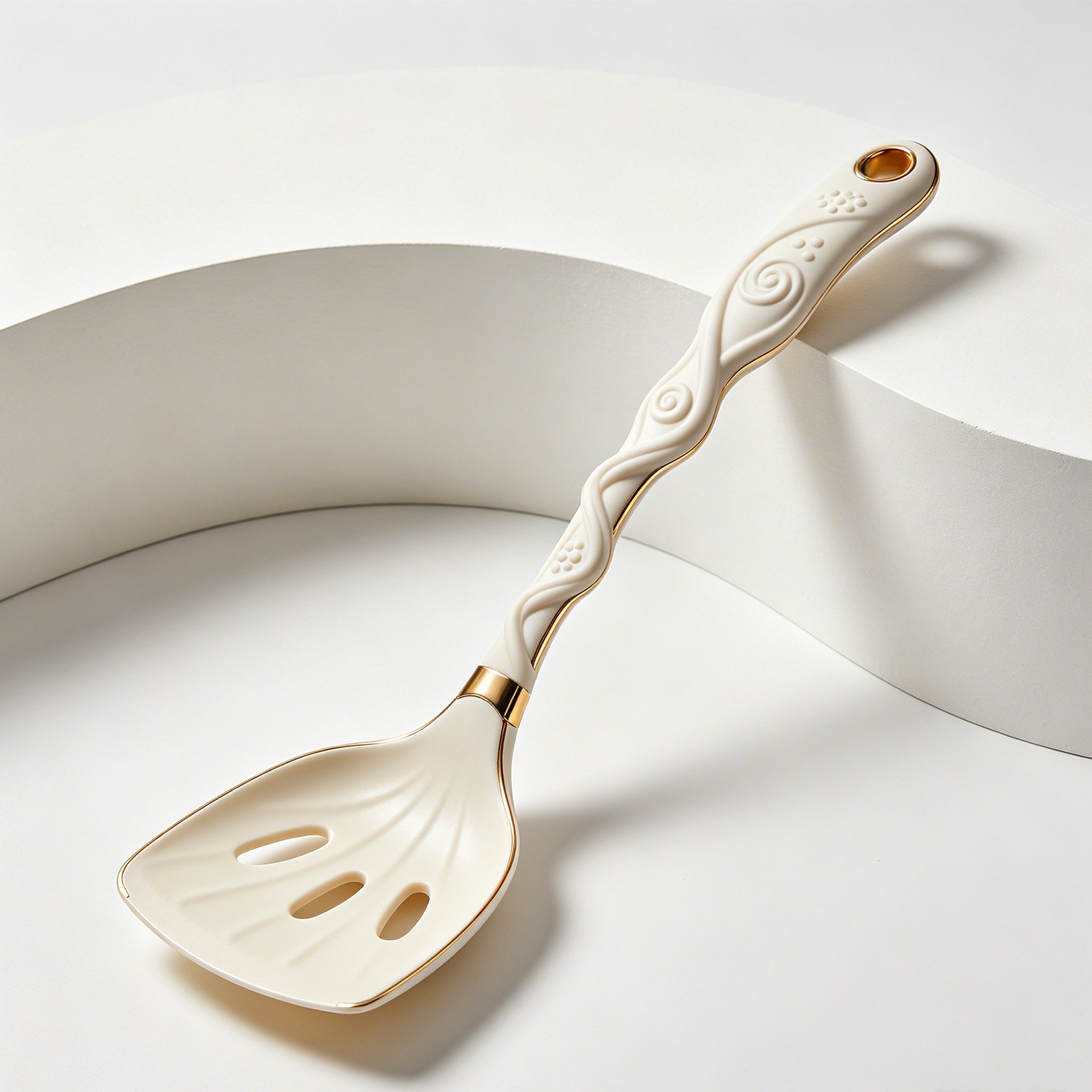Spatules en silicone à bordure dorée (4 pièces)