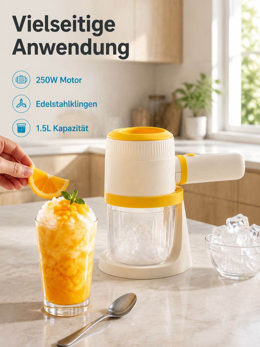 Elektrische Haushalts-Eismaschine für feines Eis