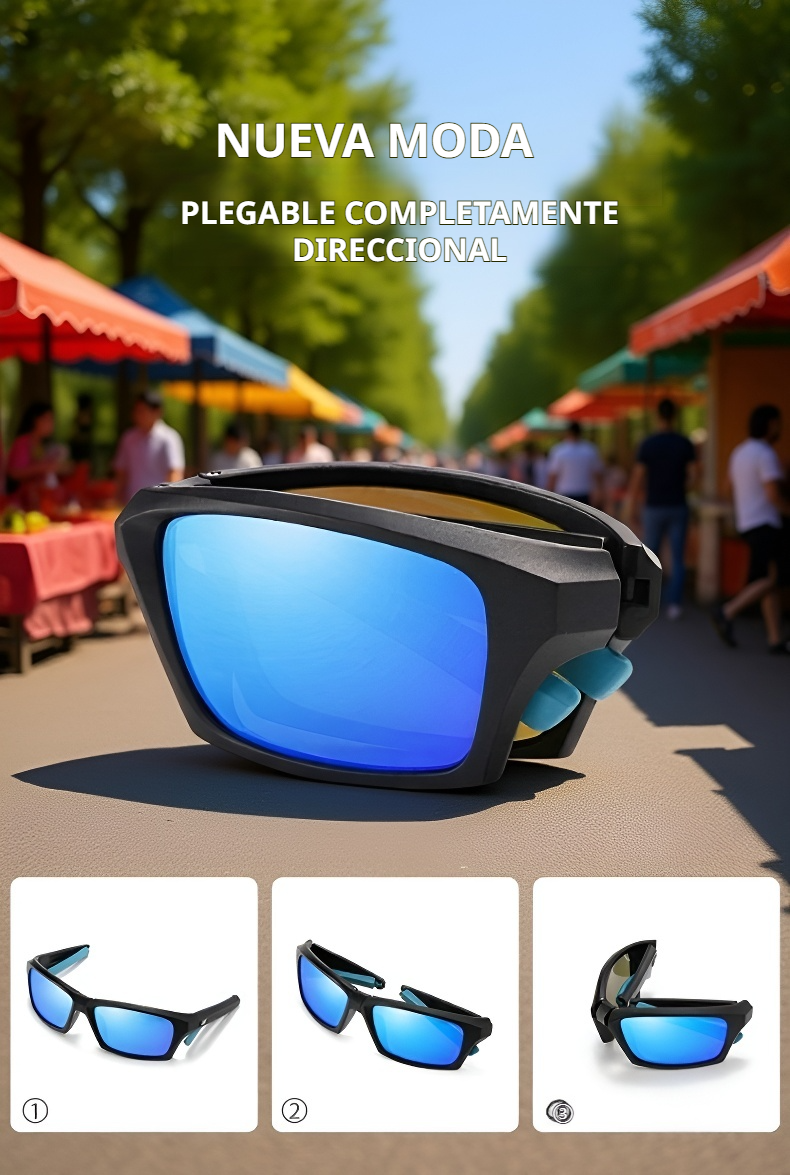 Diseño compacto de gafas de sol para exteriores