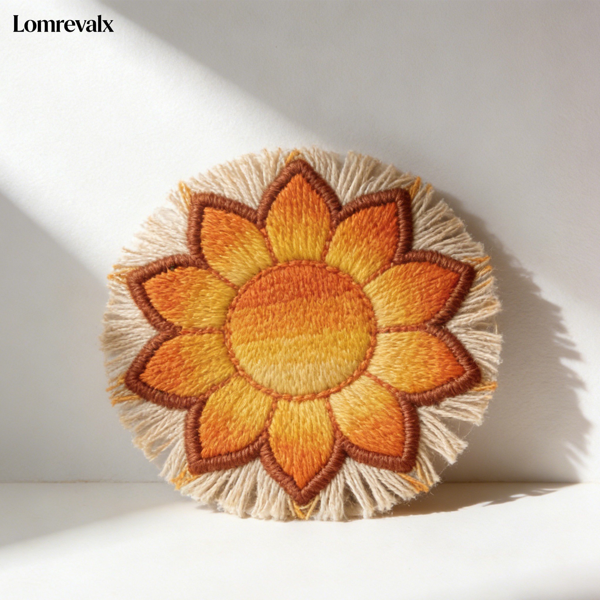 Posavasos de tela bordada