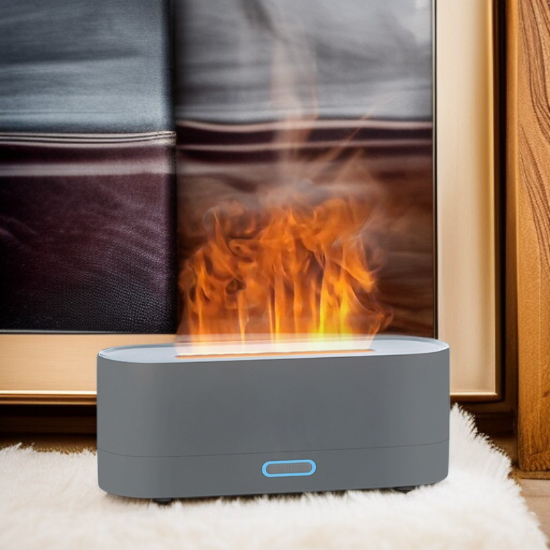 Fashionable flame style humidifier for office desk