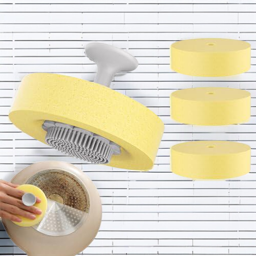 台所の取り外し可能な食器洗浄スポンジ洗浄吸盤付き百清潔布スポンジ洗浄汚れ魔力洗浄