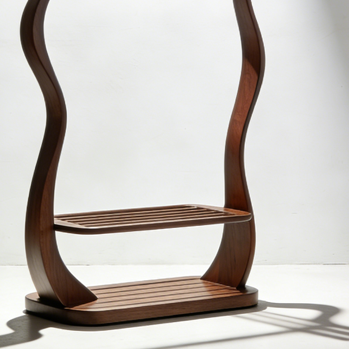 多機能木製室内ハンガースタンド