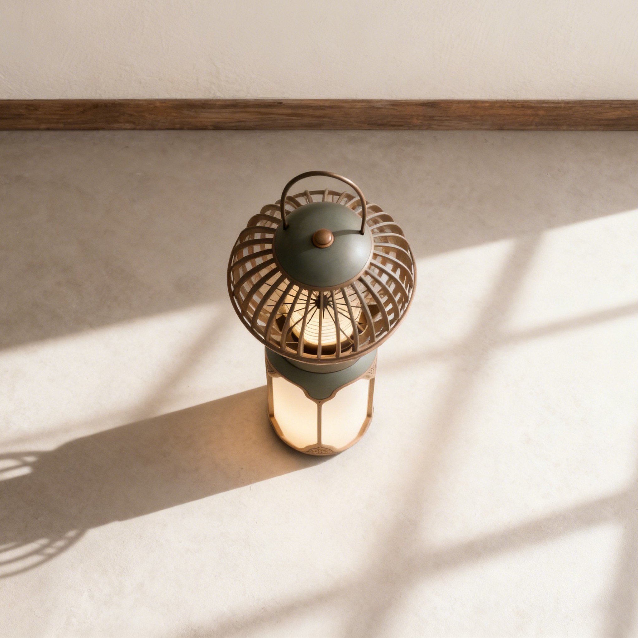 금속 새장 디자인 스탠드 조명