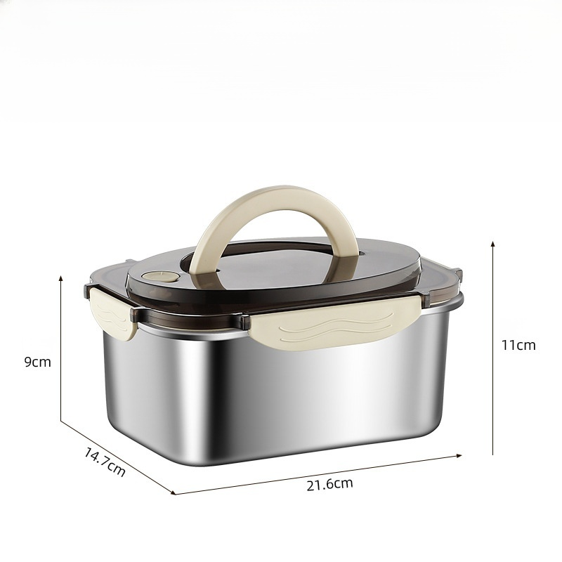 Pojemnik na żywność ze stali nierdzewnej z pokrywką