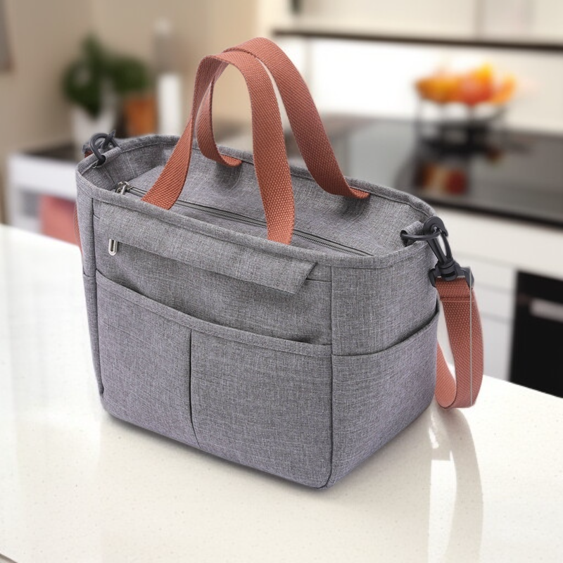 Bolsa porta alimentos térmica de gran capacidad, material catiónico