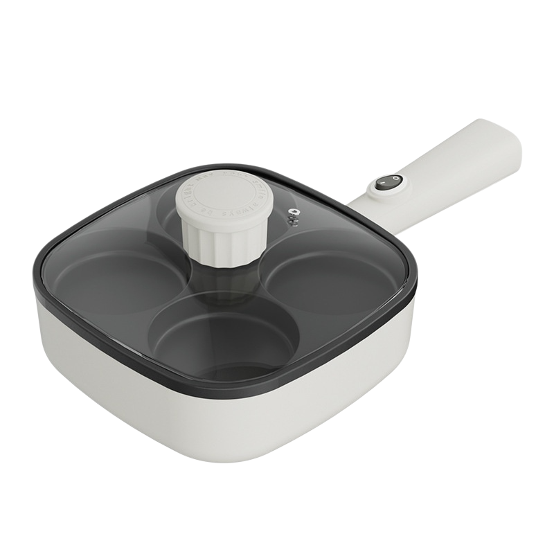 가정용 휴대용 햄버거 냄비 4홀 오믈렛 플러그인 아침식사용 계란후라이 버거기