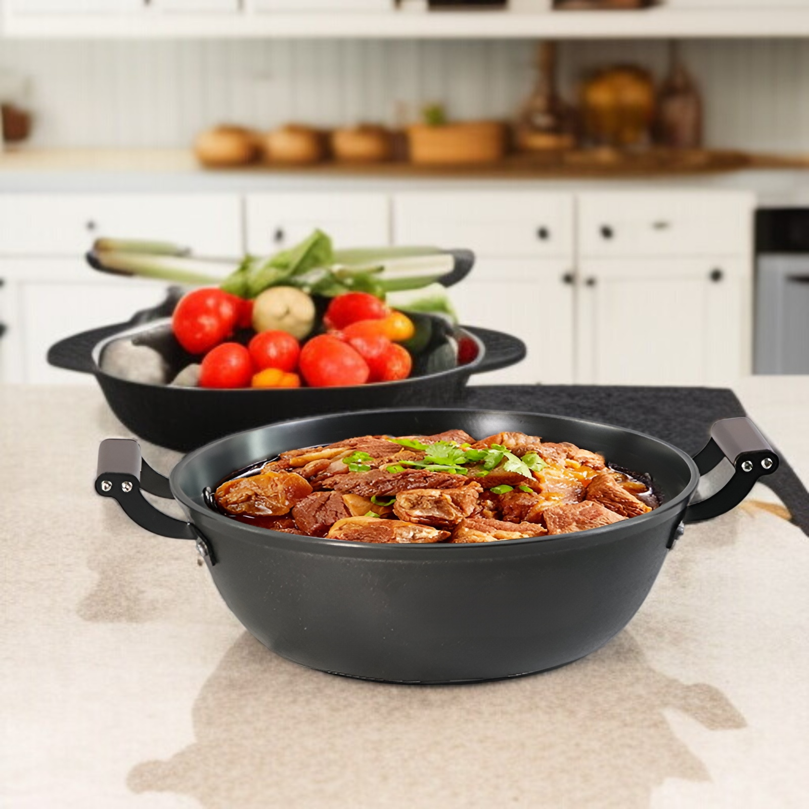 鉄鍋、昔ながらの鉄鍋、家庭用ノンスティック鍋、錆びにくい、鋳鉄鍋、素焼き鍋、シチュー鍋、シチューポット