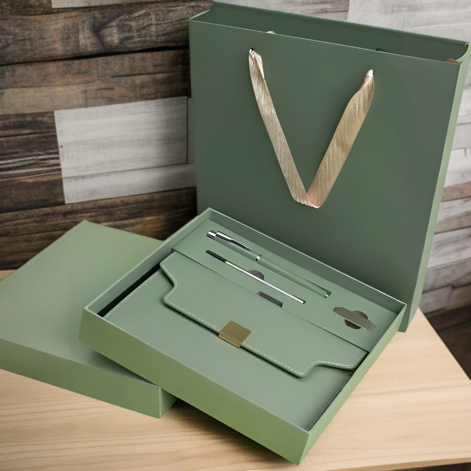 심플하고 세련된 노트북 선물 세트