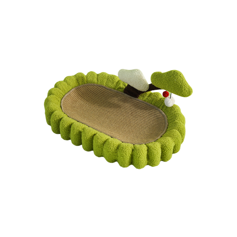 Katzenkratzbaum und Katzenbett