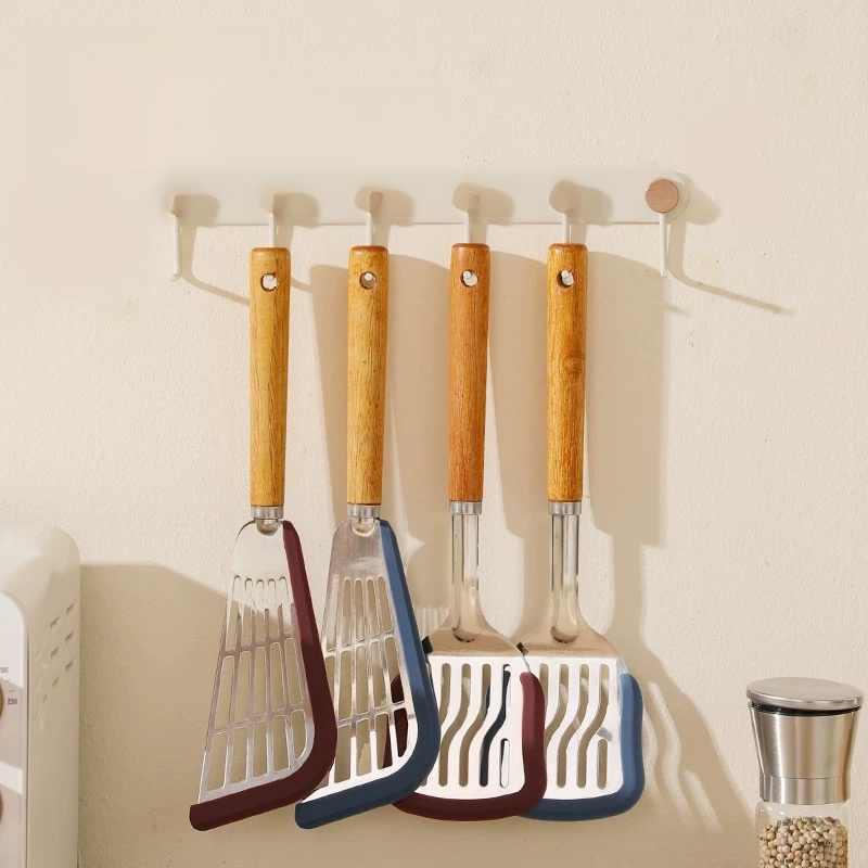  ไม้พายซิลิโคนสำหรับกระทะไม้จริงไม่ติดกระทะ