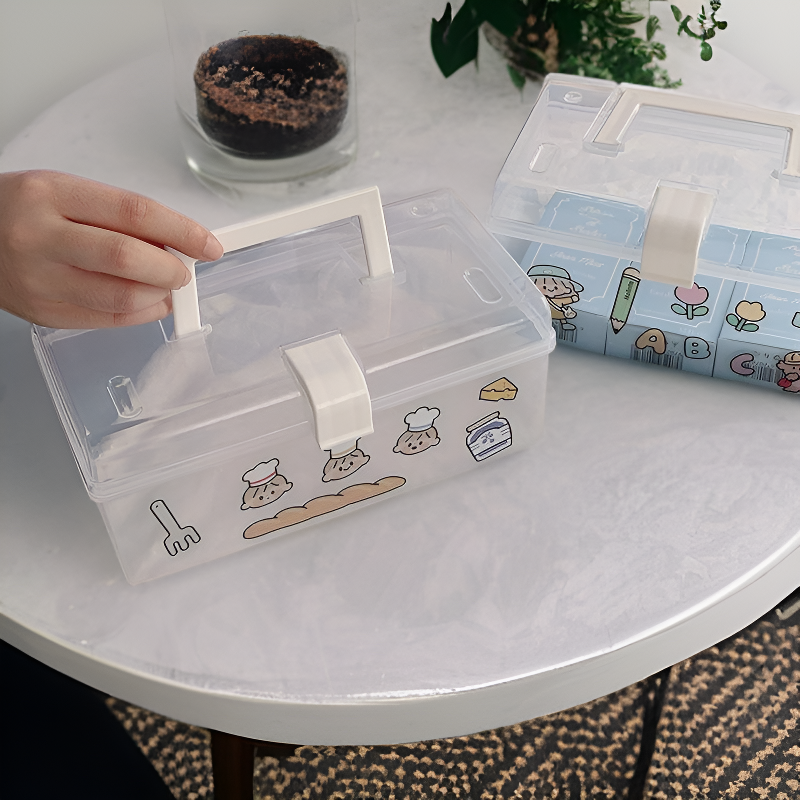 Transparent Handheld Storage Box