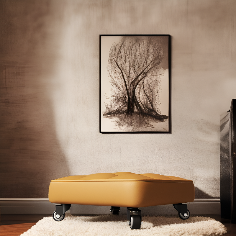 Taburete para sellar lechada en casa