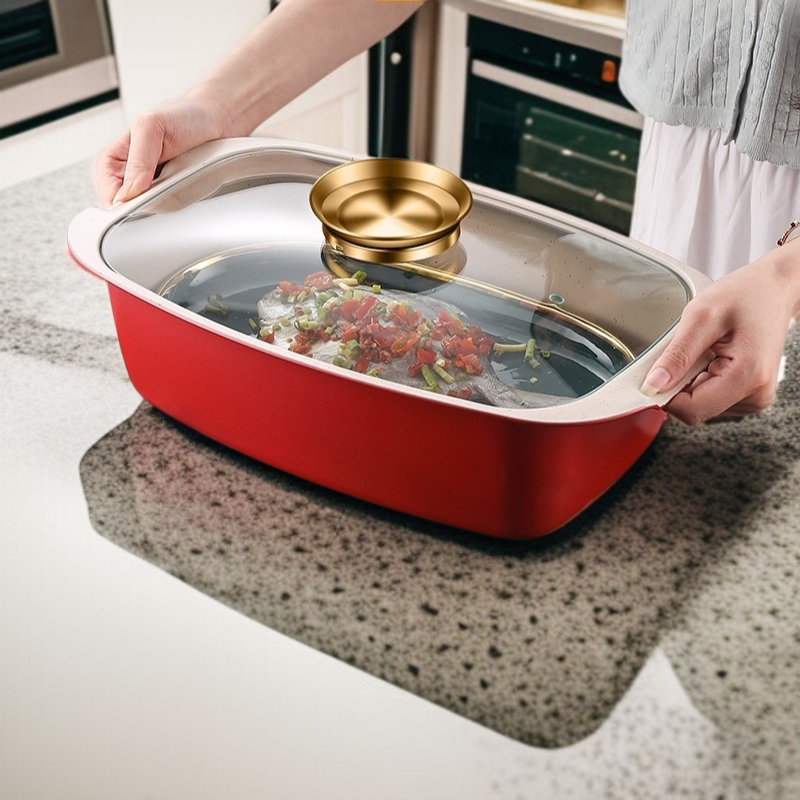 가정용 다용도 대용량 생선찜 냄비 무점착 찜솥 인덕션