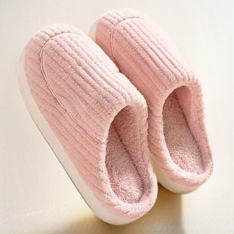 毛絨保暖防滑棉拖鞋