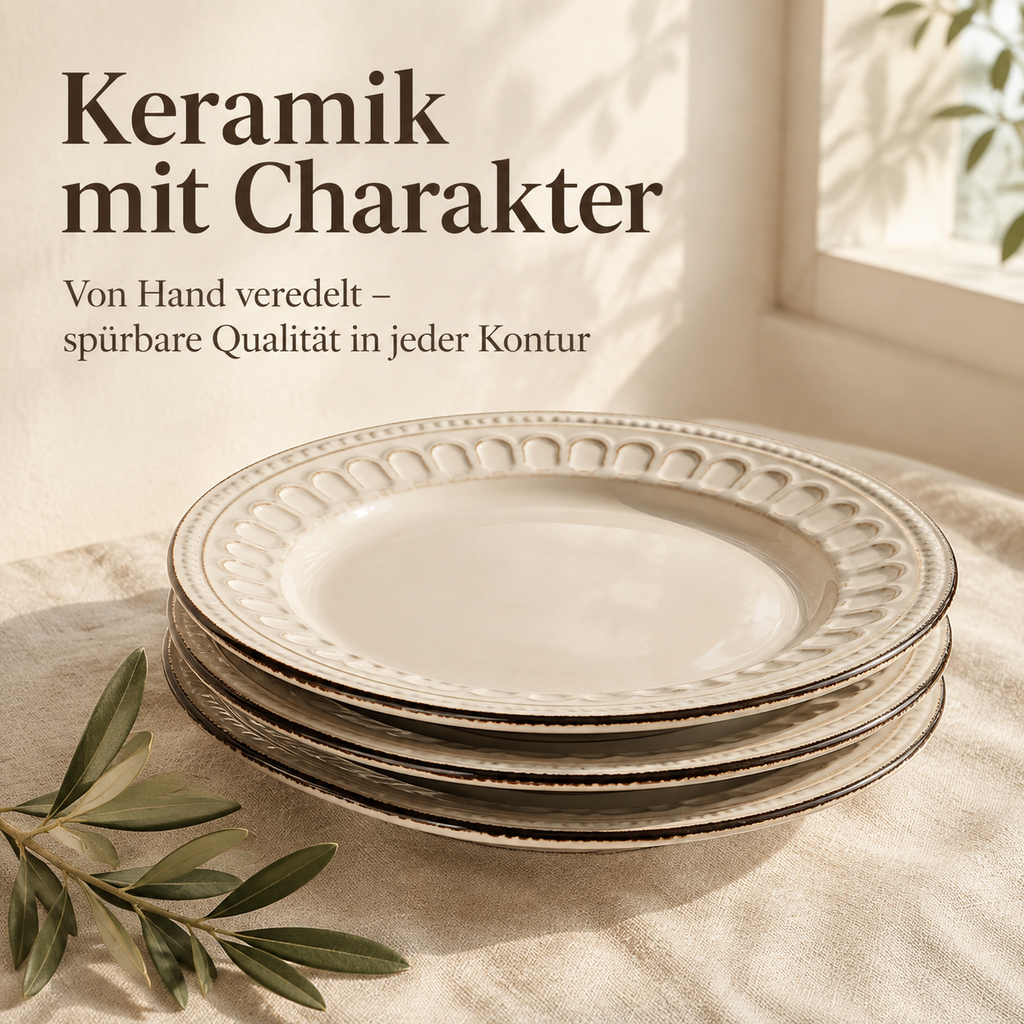 Retro-geprägtes Keramikgeschirr