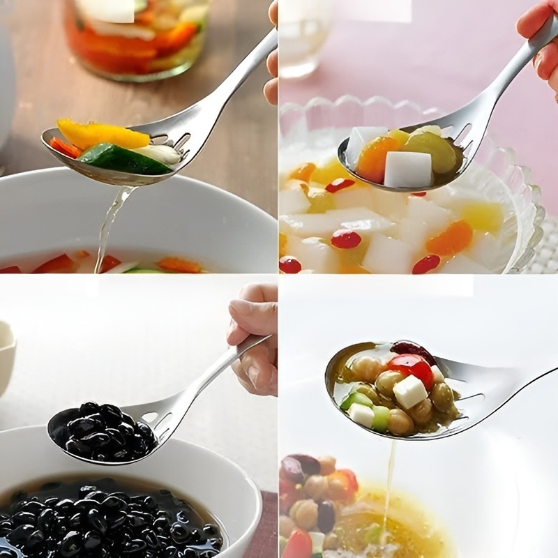 ช้อนซุปและตะแกรงกรองทำจากสแตนเลส