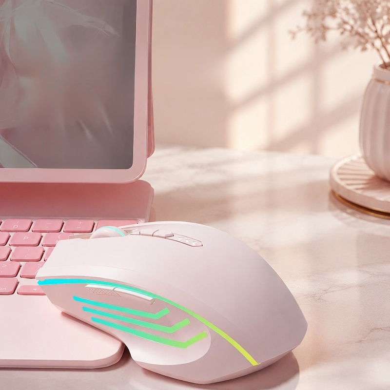 Leise, geräuschlose, wiederaufladbare Bluetooth-Maus