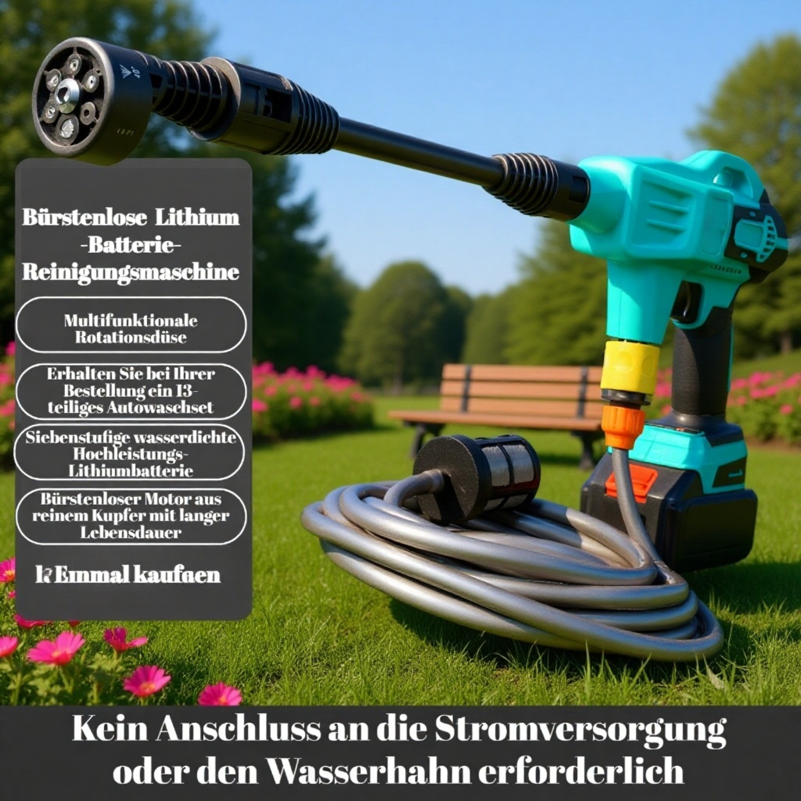 Tragbare kabellose Wasserpistole für den Hausgebrauch