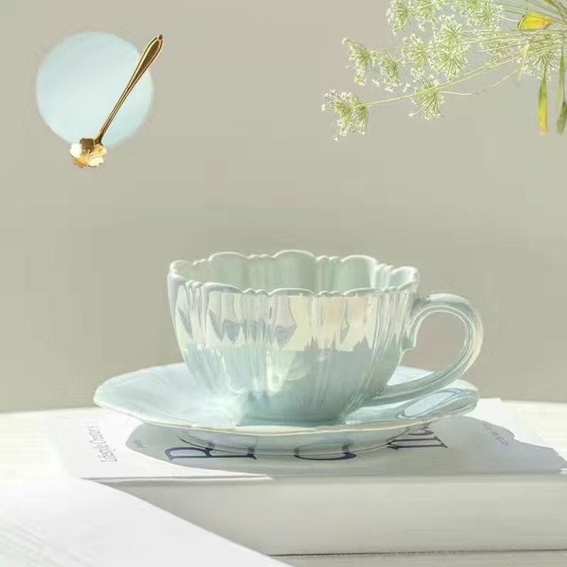 Petal Coffee Cup and Saucer Set
